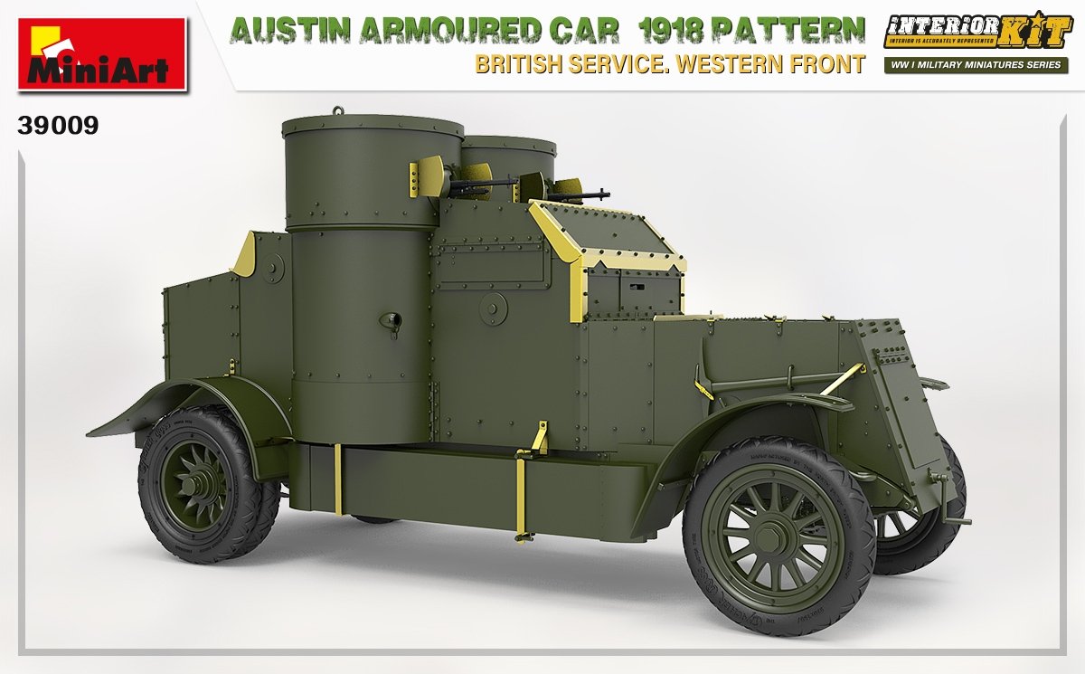Miniart 39009 AUSTIN ARMOURED CAR 1918 PATTERN. BRITISH SERVICE. WESTERN FRONT. INTERIOR KIT 1/35 – immagine 3