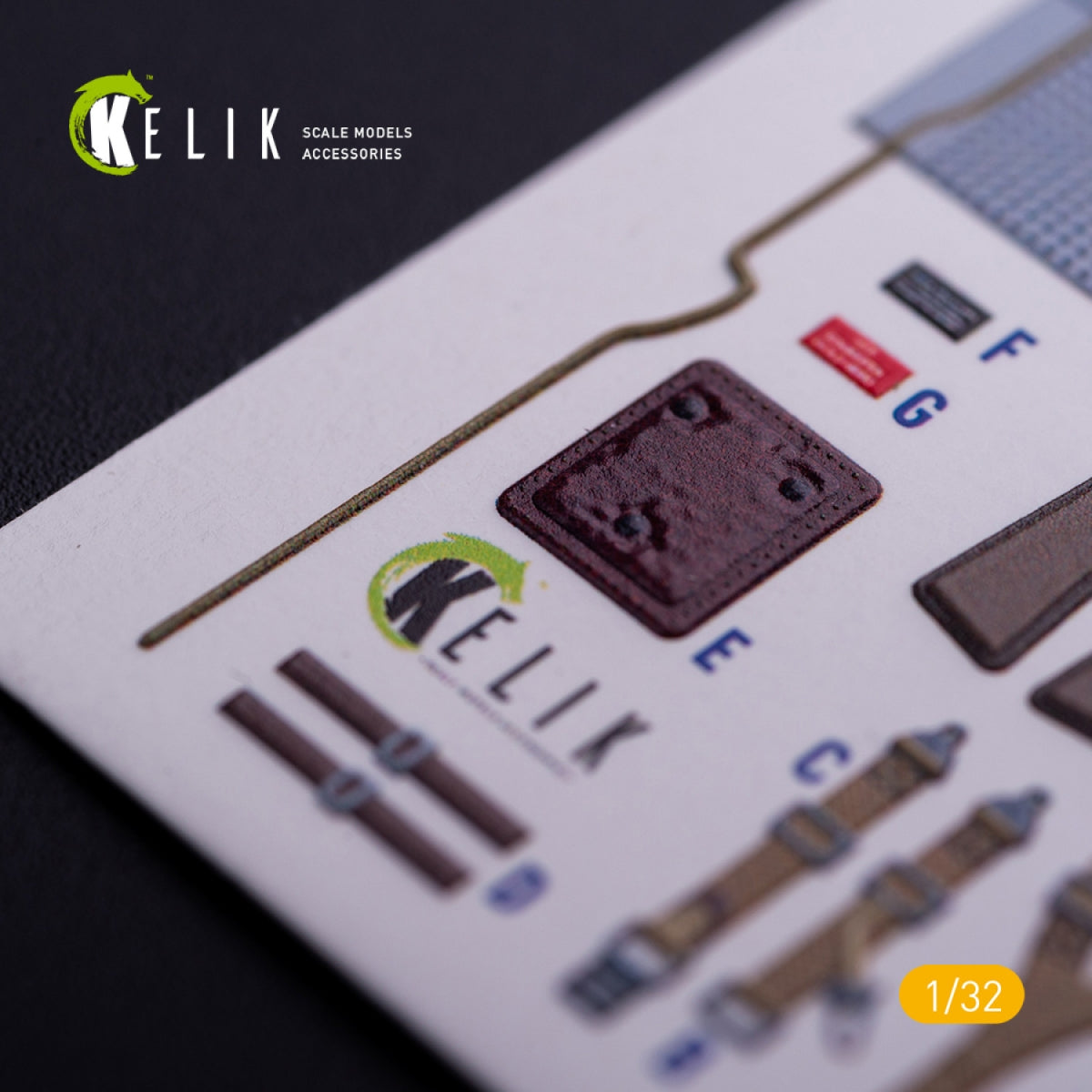 KELIK K32020 BF-109 E - Interior 3D Decal with 3D printed parts for Trumpeter kit 1/32 – immagine 5