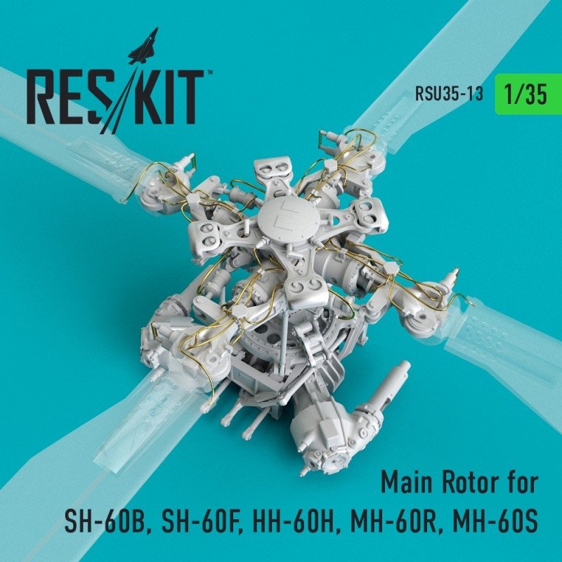 RESKIT RSU35-0013 Main Rotor for SH-60B, SH-60F, HH-60H, MH-60R, MH-60S 1/35 – immagine 3