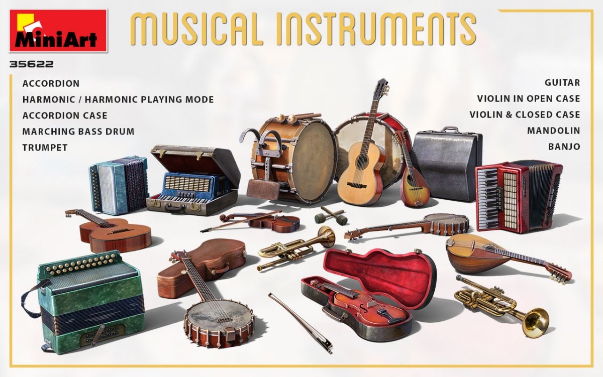 MiniArt 35622 INSTRUMENTS DE MUSIQUE 1/35  – image 2