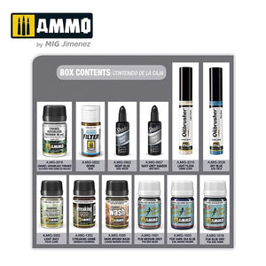 AMMO of Mig Jimenez 7811 SUPERPACK WWII US Navy Aircraft Solution Set – imagen 2