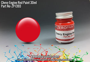 Peinture moteur rouge Chevy USA Zero Paints ZP-1393, 30 ml