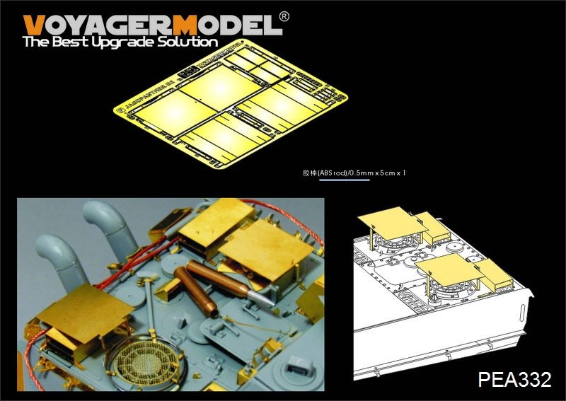 Maquette Voyager PEA332 Jagdpanther G2 blindé antiaérien allemand de la Seconde Guerre mondiale (GP) 1/35