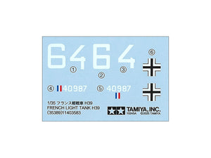 Tamiya 35389 French Light Tank H39 Pz.Kpfw.38H 735(f) 1/35 – Bild 12