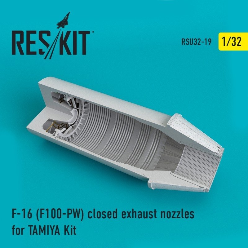 RESKIT RSU32-0019 Tuyères d'échappement fermées pour maquette TAMIYA F-16 (F100-PW) au 1/32