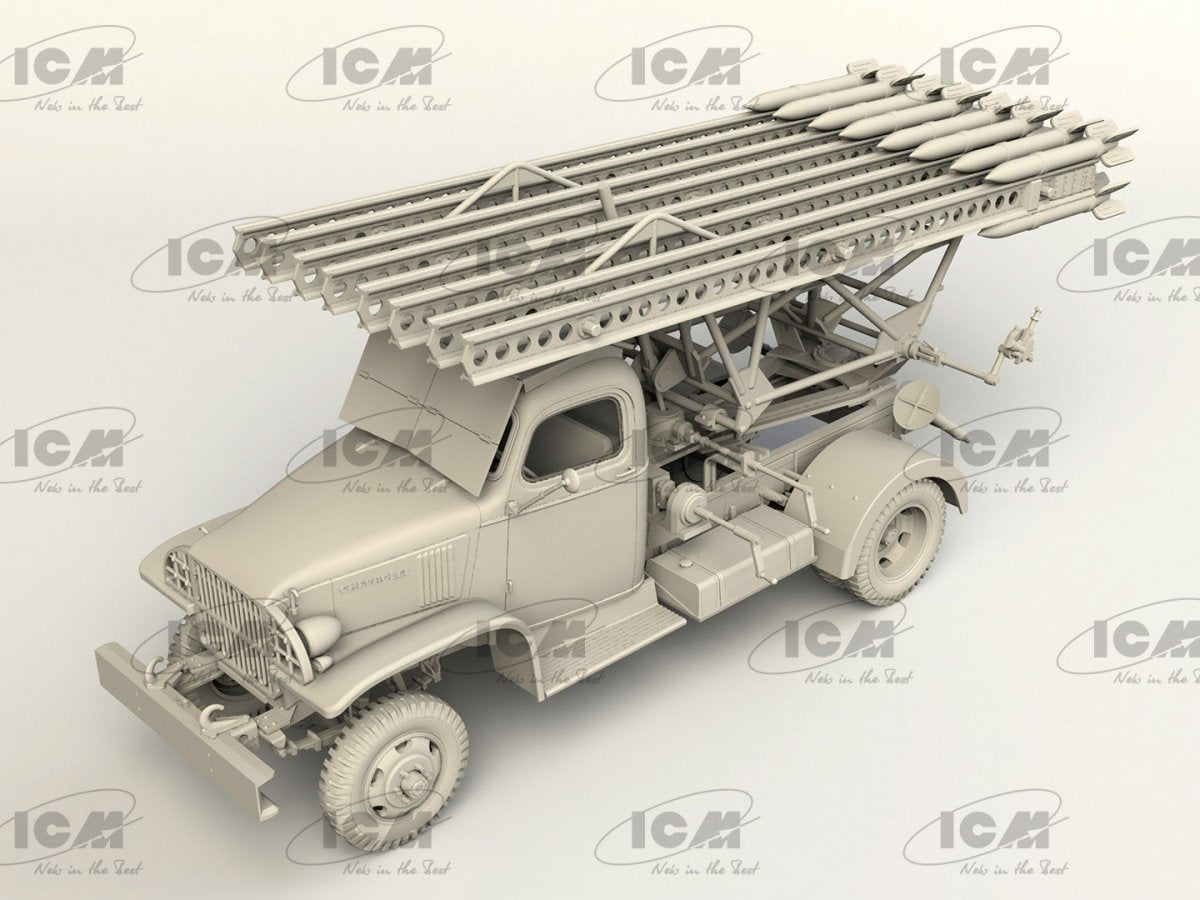 ICM 35596 BM-13-16 on G7107 chassis with Soviet crew 1/35 – immagine 2