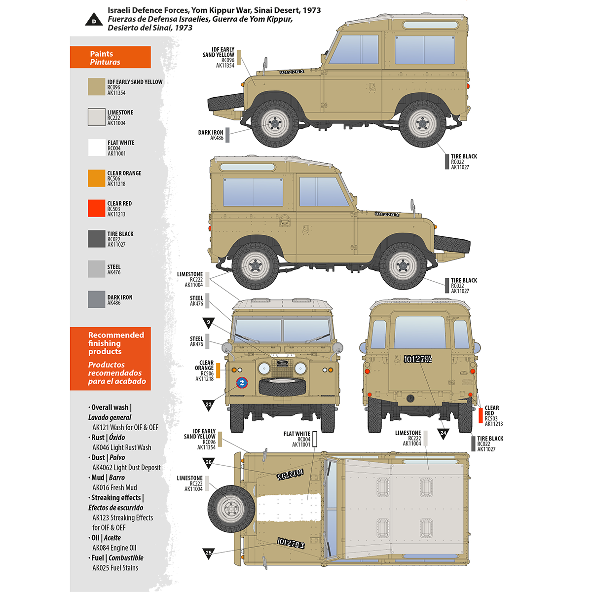 AK Interactive AK35013 LAND ROVER 88 SERIES IIA STATION WAGON 1/35 – zdjęcie 18
