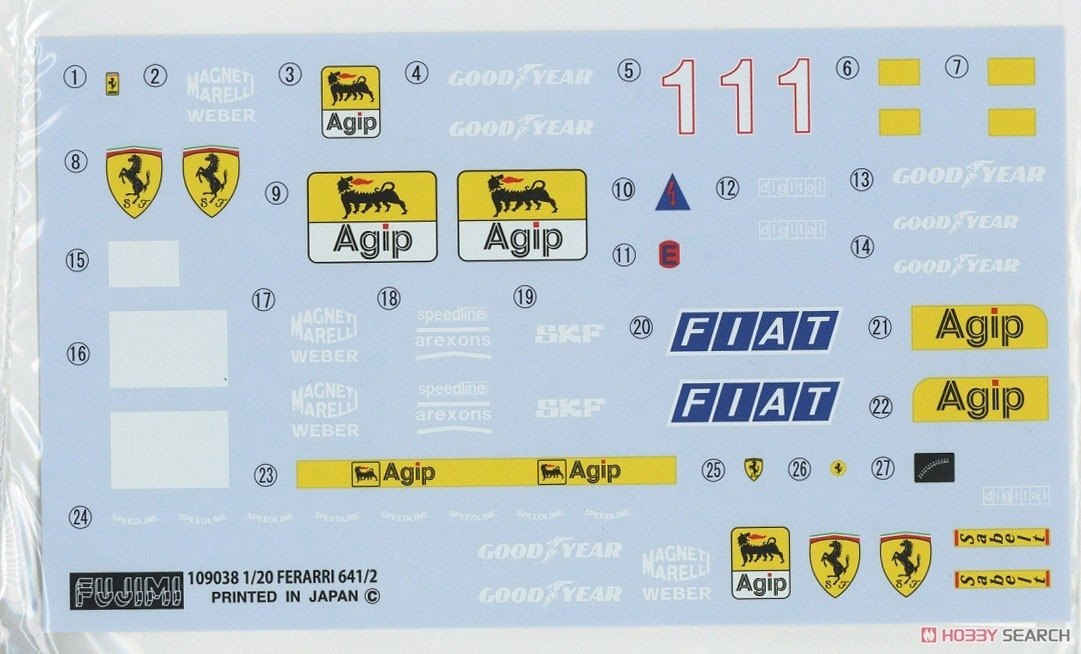 Fujimi 092140 GP-26 Ferrari 641/2 (Mexico GP/France GP) 1/20 – image 8