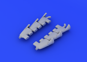 Eduard 648182 Spitfire Mk. V exhaust stacks fishtail 1/48 (AIRFIX) – zdjęcie 4