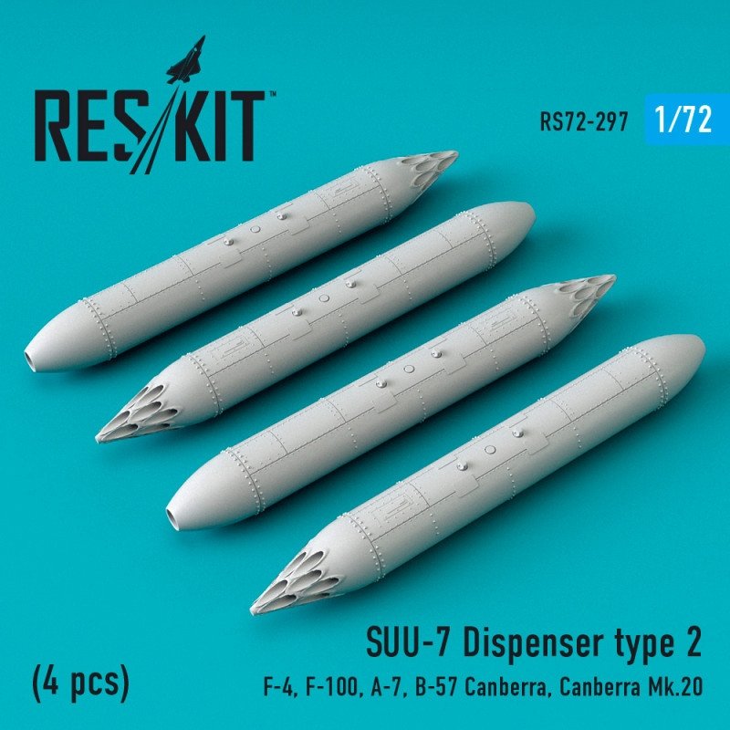 RESKIT RS72-0297 SUU-7 Distributeur type 2 (4 pièces) 1/72