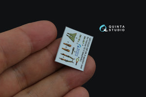 Quinta Studio QD72125 Harrier Gr.3 late 3D-Printed coloured Interior on decal paper (Airfix) 1/72 – zdjęcie 6