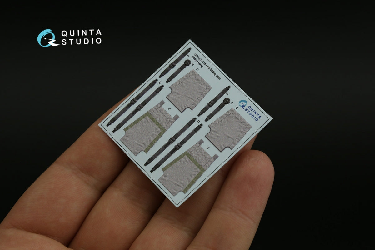Quinta Studio QR35013 H-60 Family folding seats (KittyHawk), 2 pcs 1/35 – Bild 4