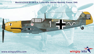 Wingsy Kits D5-10 German WWII Fighter MESSERSCHMITT Bf 109 E-4 1/48 – Bild 6