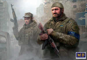 Master Box 35226, série Guerre russo-ukrainienne, Kit n° 4. Forces de défense territoriale d&amp;#39;Ukraine. Nettoyage de Bucha après les maraudeurs et violeurs russes, avril 2022, échelle 1/35