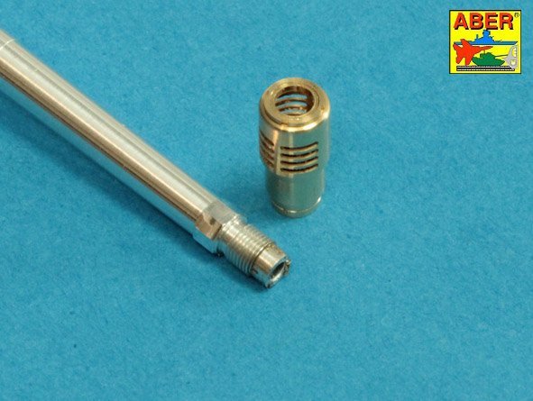 Aber 35L-252 7,5cm/5,5cm Pak 41 L/57 gun barrel with muzzle brake for German Tank Pz.Kpfw. VI Ausf. C (VK36.01) 1/35 – immagine 5