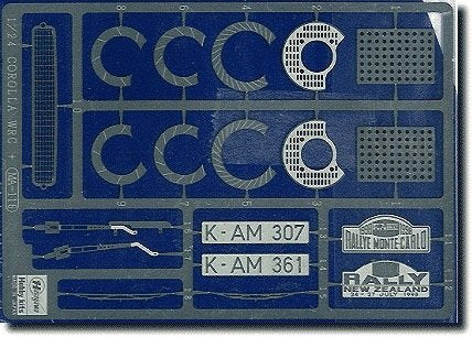 Hasegawa QG1 (72101) Photoetched Parts for Corrola 1/24