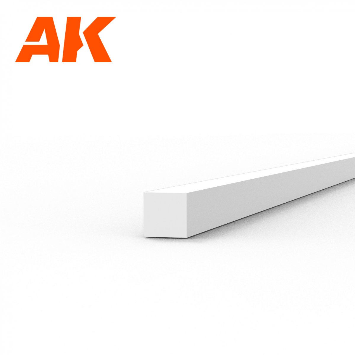 AK Interactive AK6519 STRIPS 1.00 X 1.00 X 350MM – STYRENE STRIP – (10 UNITS) – immagine 2