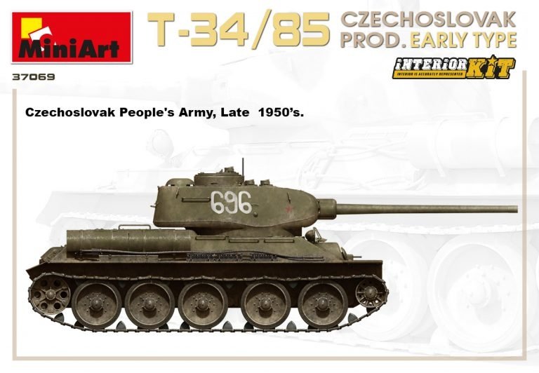 Miniart 37069 T-34/85 Czechoslovak Prod. Early Type 1/35 – Bild 8