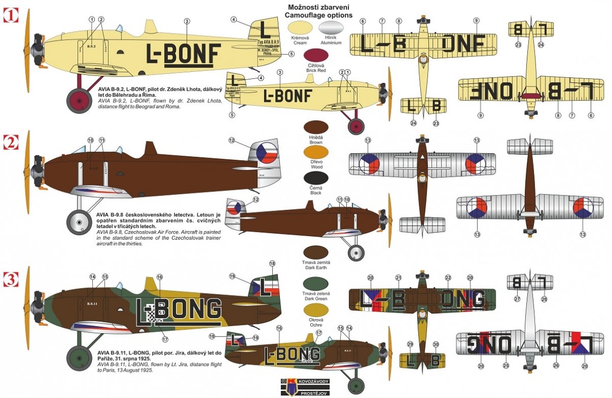 Kovozavody Prostejov KPM4819 Avia BH-9 „Boska“ Single-Seater 1/48 – immagine 2