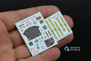 Quinta Studio QD+32241 MiG-3 3D-Printed &amp;amp; coloured Interior on decal paper (Trumpeter) (with 3D-printed resin parts) 1/32 – immagine 4