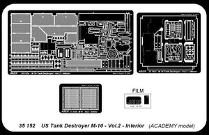 Aber 35152 American M-10 Tank Destroyer Partie 2 Intérieur (ACA) (1/35) – image 4