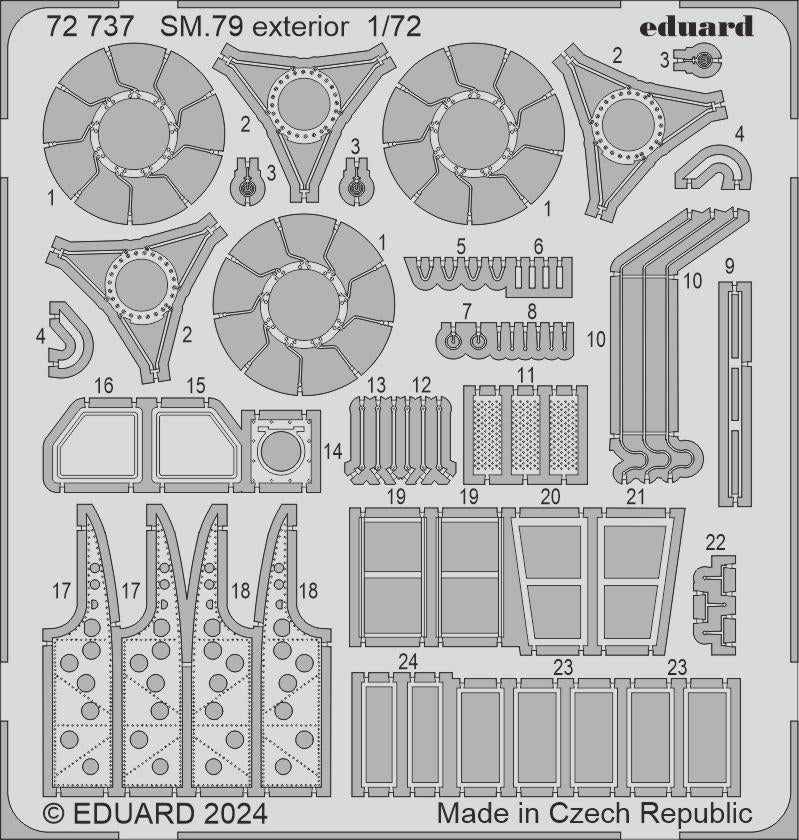 Eduard BIG72181 SM.79 ITALERI 1/72 – imagen 2