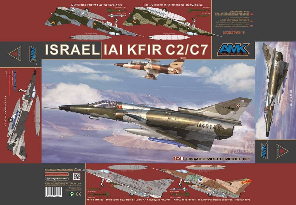 AMK 88001-A Israel IAI Kfir C2/C7 1/48 – Bild 2