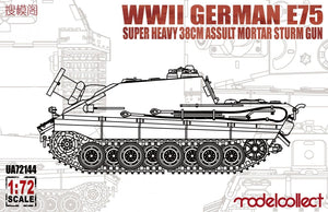 Modelcollect UA72144 WWII German E-75 super heavy 38cm assult mortar sturm gun 1/72
