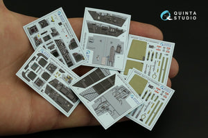 Quinta Studio QD32156 F/A-18D late 3D-Printed &amp;amp; coloured Interior on decal paper (Academy) 1/32 – zdjęcie 8