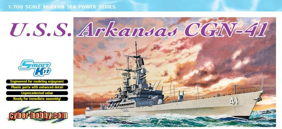 Dragon 7124 USS Arkansas CGN-41 1/700