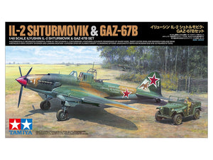 Tamiya 25212 Ilyushin IL-2 Shturmovik &amp;amp; GAZ-67B Set 1/48 – immagine 2