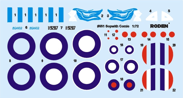 Roden 051 Sopwith F.1/3 Comic 1/72 – immagine 2
