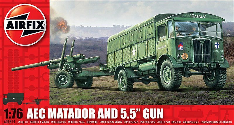 Airfix 01314 AEC Matador and 5.5"