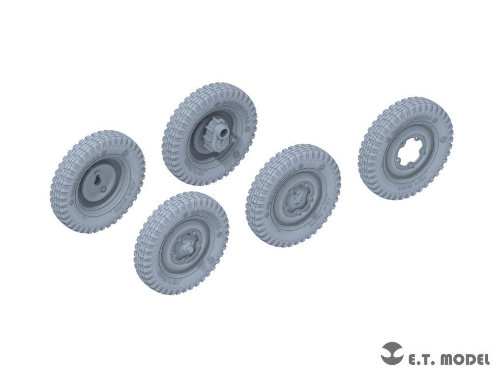 E.T. Model P35-135 WWII German Schwimmwagen Type166 Sagged wheels Narrow For TAMIYA Kit 1/35 – immagine 2