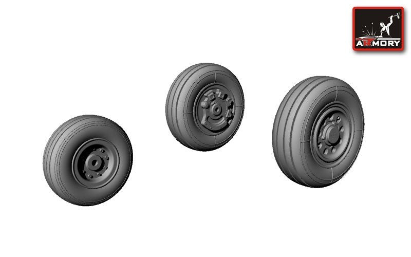 Armory Models AW72305 F-35A Lightning-II wheels 1/72 – imagen 2