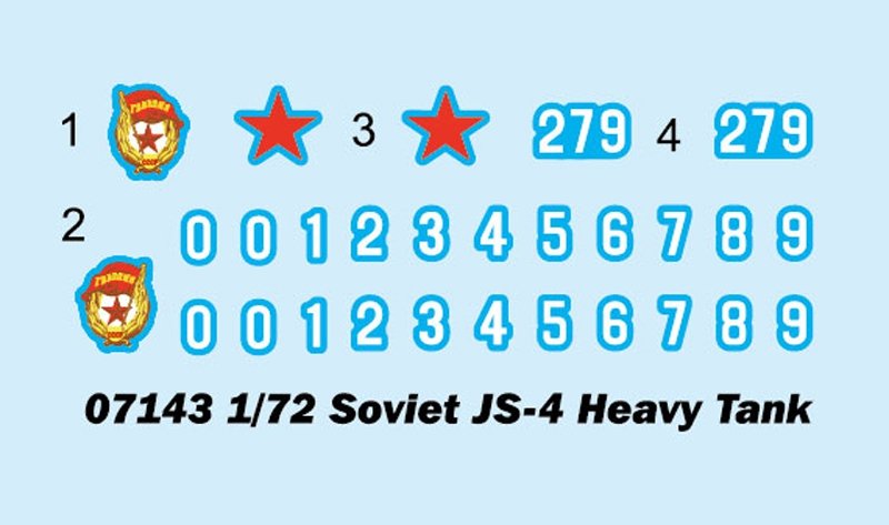 Trumpeter 07143 Soviet JS-4 Heavy Tank 1/72 – imagen 4