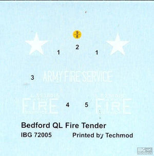 IBG 72005 Bedford QL Fire Tender 1/72 – imagen 5