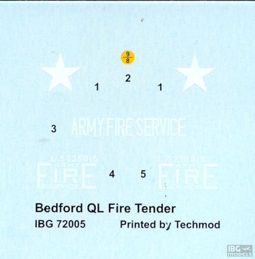 IBG 72005 Bedford QL Fire Tender 1/72 – imagen 5