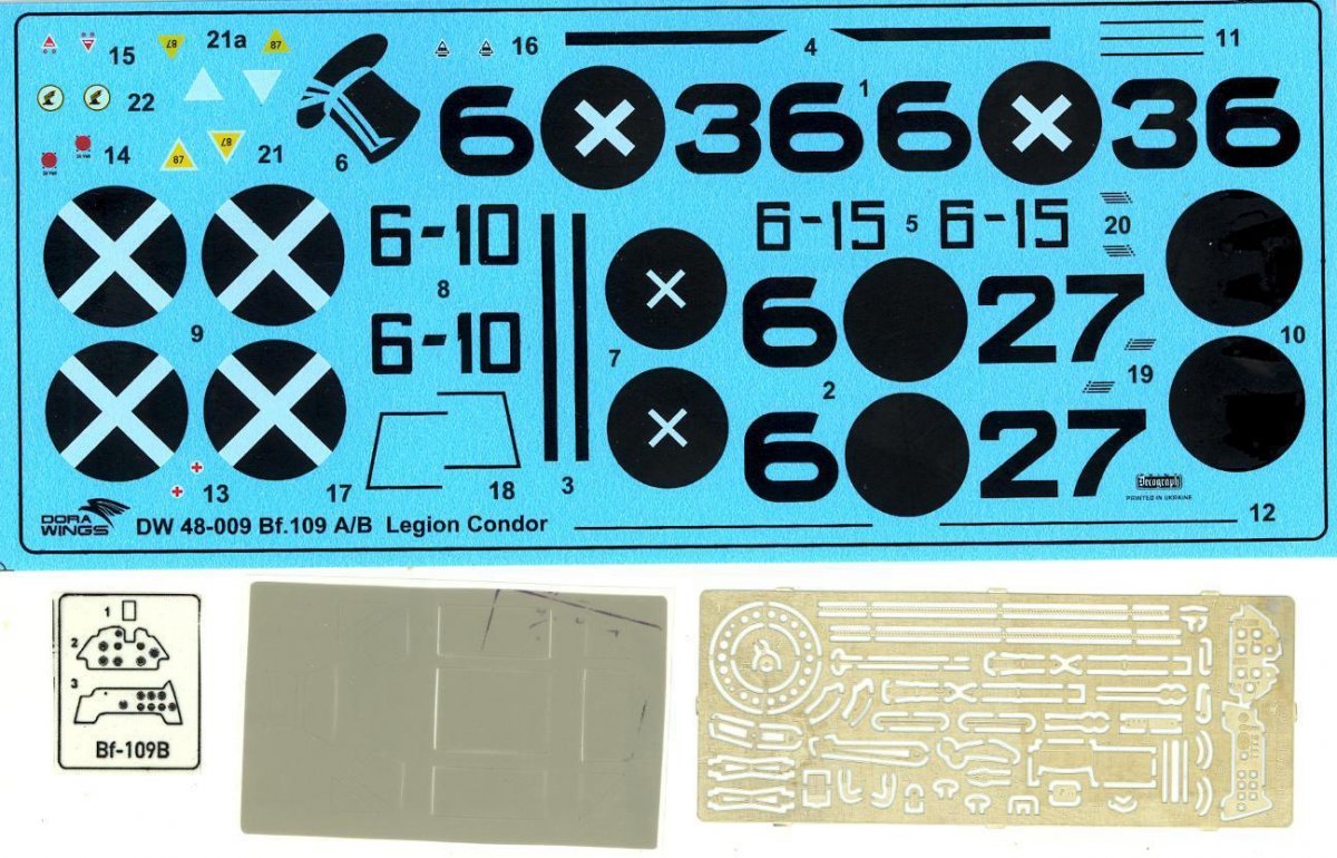 Dora Wings 48009 Bf.109 A/B Legion Condor 1/48 – Bild 5