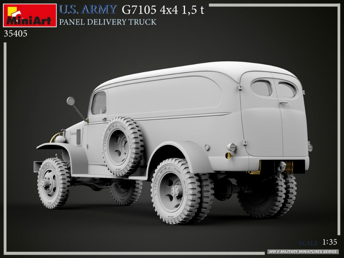 MiniArt 35405 U.S. ARMY G7105 4х4 1,5 t PANEL DELIVERY TRUCK 1/35 – zdjęcie 17
