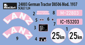 MiniArt 24003 GERMAN TRACTOR D8506 MOD. 1937 1/24 – image 6