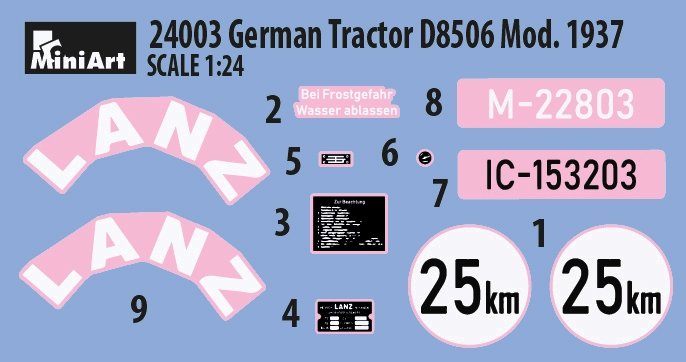 MiniArt 24003 GERMAN TRACTOR D8506 MOD. 1937 1/24 – image 6