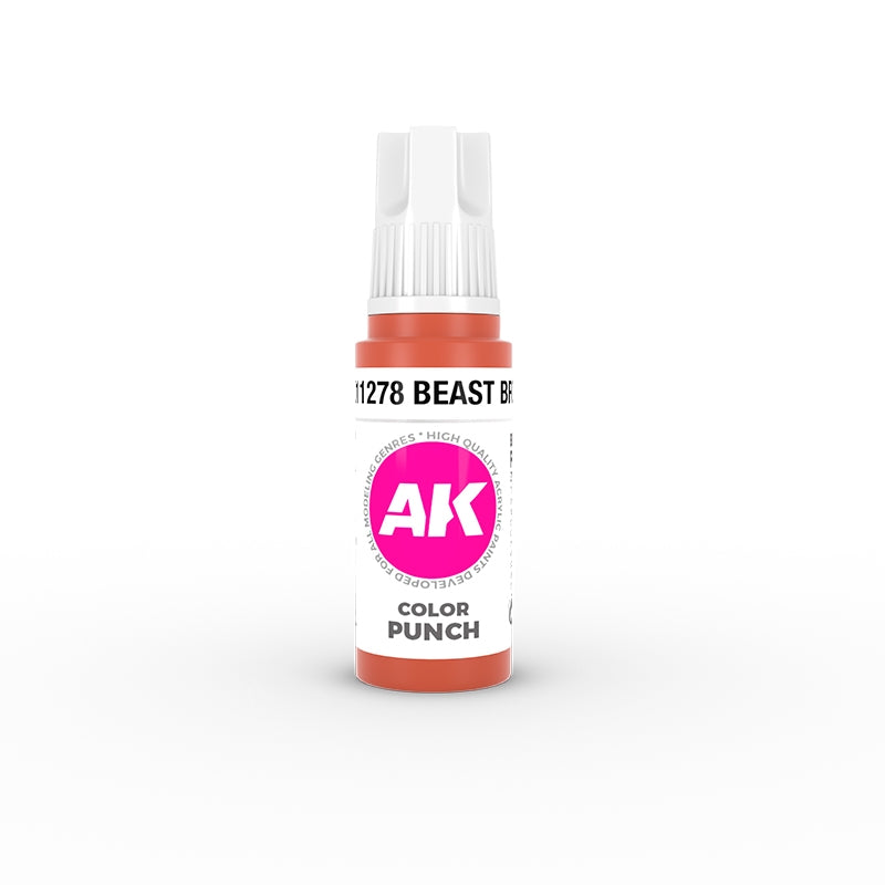 AK Interactive AK11278 BEAST BROWN – COLOR PUNCH 17ml – immagine 2