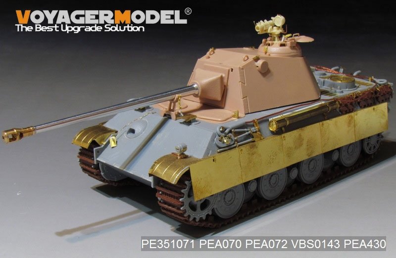 Voyager Model PE351071 WWII German Panther II Prototype Design Plan basic for Amusing Hobby 1/35 – Bild 3