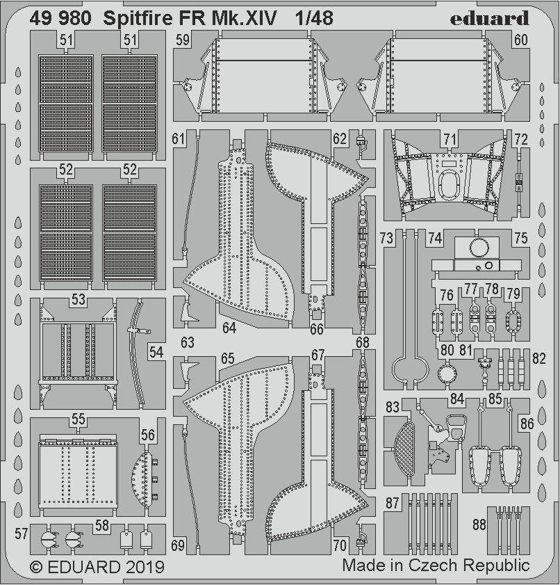 Eduard 49980 Spitfire FR Mk. XIV 1/48 AIRFIX – imagen 2