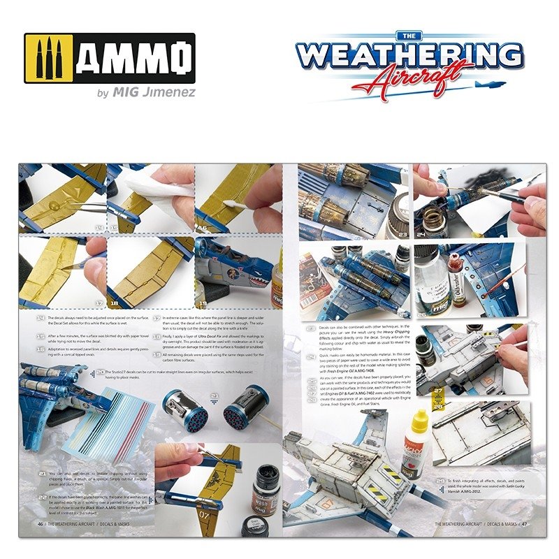 AMMO de Mig Jimenez 5217 The Weathering Aircraft Numéro 17. DÉCALCOMANIES ET MASQUES (Anglais) – image 6
