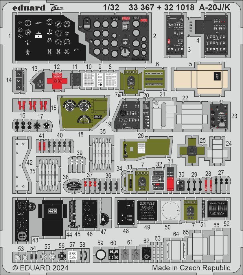 Eduard BIG33161 A-20J/ K HONG KONG MODELS 1/32 – immagine 4