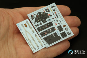 Quinta Studio QD32172 F8F-1 Bearcat 3D-Printed coloured Interior on decal paper (Trumpeter) 1/32 – immagine 9