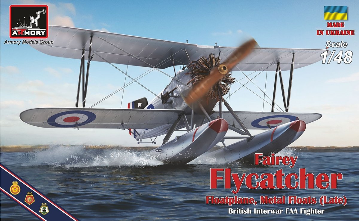 Armory Models 48004 Fairey Flycatcher British Interwar FAA Floatplane Fighter, Late (Metal) 1/48