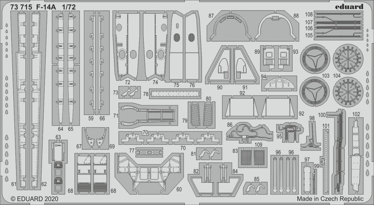 Eduard 73715 F-14A 1/72 GREAT WALL HOBBY – zdjęcie 2